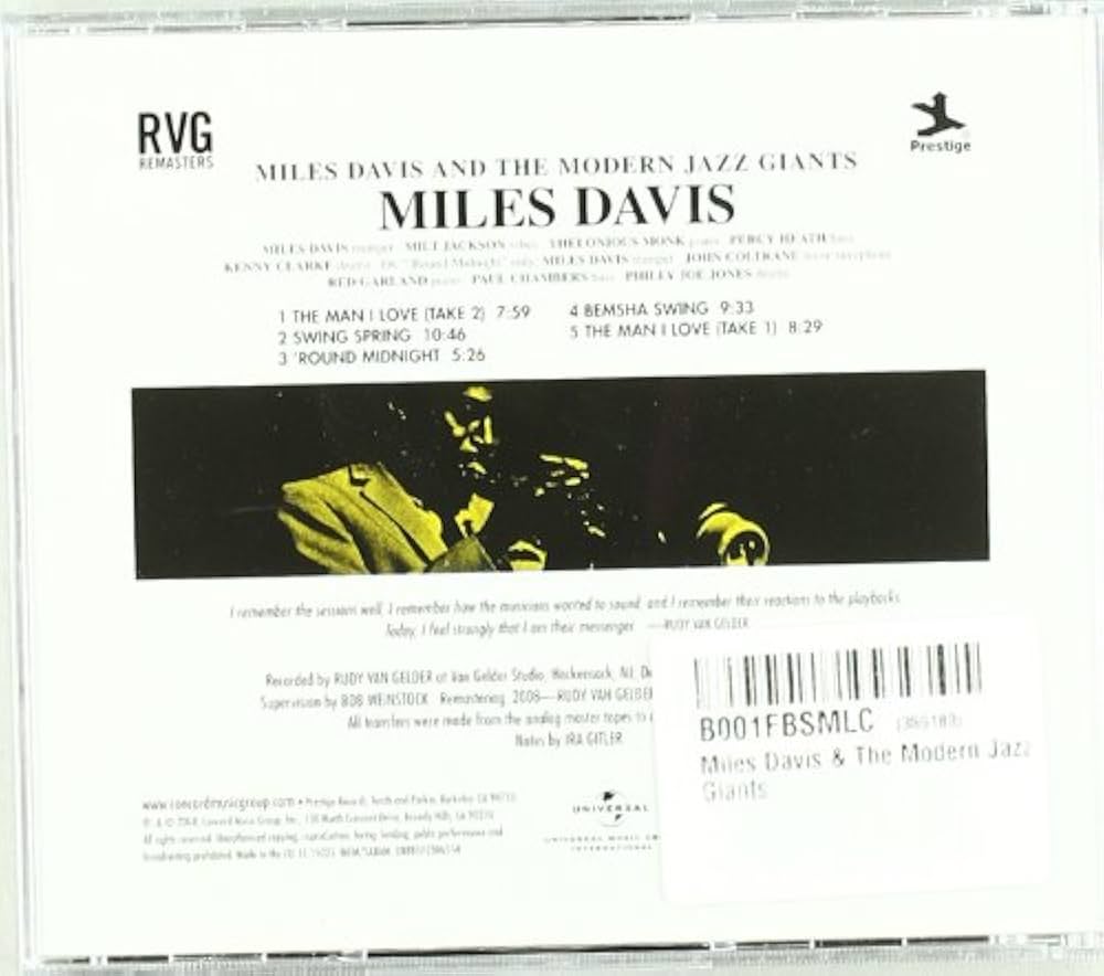 洋楽 Miles Davis & The Modern Jazz Giants Ny00ODU5LmpwZWc.jpeg